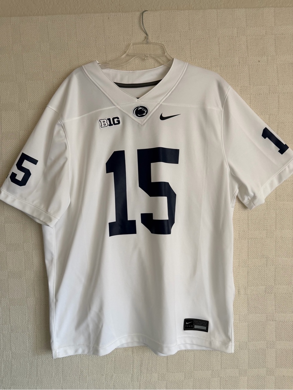 Drew Allar Penn State Nittany Lions Nike Men’s XL Football Jersey #15 White Blue